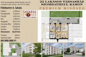 Prémium lakásprojekt - Földszint 4. lakás kertkapcsolattal