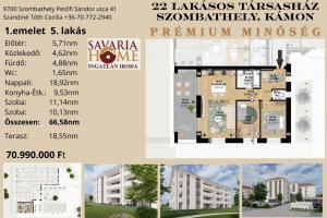 Prémium lakásprojekt - 1. emelet 5. lakás