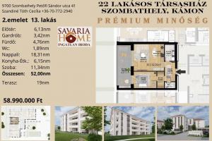 Prémium lakásprojekt - 2. emelet 13. lakás