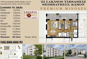 Prémium lakásprojekt - 2. emelet 14. lakás