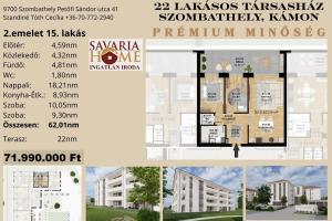 Prémium lakásprojekt - 2. emelet 15. lakás