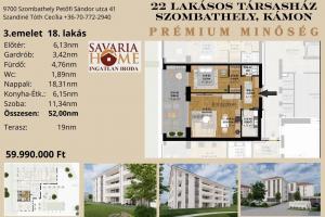 Prémium lakásprojekt - 3. emelet 18. lakás