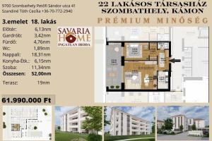 Prémium lakásprojekt - 3. emelet 18. lakás