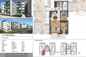 1. emeleti, 2 szoba + nappalis, újépítésű lakás foglalható, Szombathely, Joskar-ola