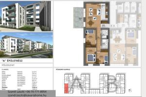 Földszint, 3 szoba + nappalis, teraszos, újépítésű lakás foglalható, Szombathely, Joskar-ola.